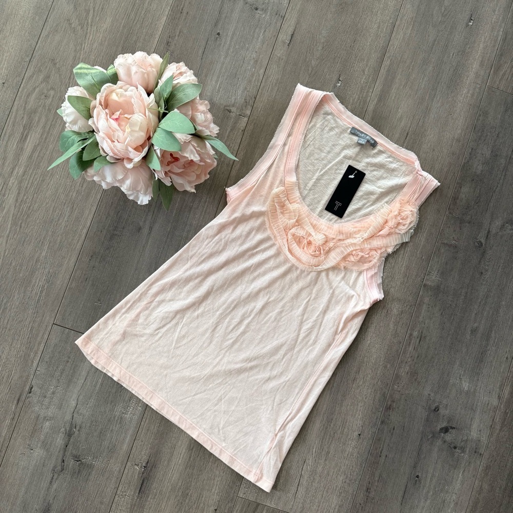 💐 New Tinley Road Light Pink Ruffle‎ Sleeveless Top